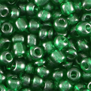 Glas rocailles kralen 6/0 (4mm) Transparent agata green